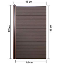 Mendler Pannello supplementare frangivento Stretto Privacy Sarthe WPC 95cm Marrone