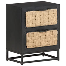 vidaXL Comodino 40x30x50 cm in Legno Massello di Mango