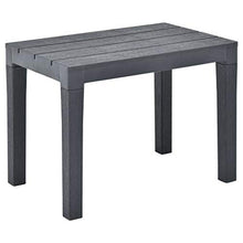 SKM Tavolo da Giardino con 2 Panche in Plastica Antracite