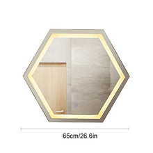 Bagno Specchio Parete Specchi, LED Illuminato Specchio Cosmetico Specchio per Il Trucco, di Differenti Temperature di Colore, con Defogger Dimmer E Touch Interruttore