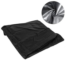 Fodera per sedia, copertura per sedia a dondolo sospesa da giardino impermeabile per esterni, nera 230x200cm