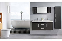 Simba Srl su Mobile Bagno ARREDO Bagno Malibu Nero 120 CM con Doppio LAVABO E RUBINETTI Inclusi