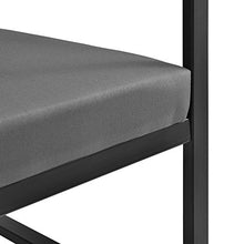 casa.pro] 2 x Poltrona da Giardino - 70 x 60 x 60 cm - Mobile da Giardino in Un Set di 2 - Grigio/Nero
