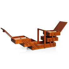 Prym 612551-Scatola Scuro, L Cestino da Cucito, Legno, Marrone, L