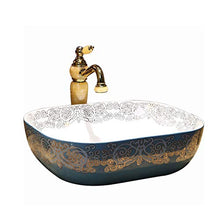 Lavabo Ovale da Bagno Retro Creative Jingdezhen Ceramic Hotel Lavabo antispruzzo Lavandini Bagno