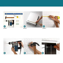 haozai Mensola da Muro O da Cassetti Scaffale Parete Design En Colore Bianco Pensile Bagno Sospeso,Specchio Contenitore Bagno,Specchio Bagno 1214