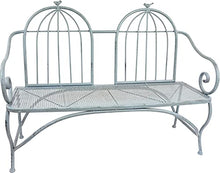 Hoff Interieur bambini bank "UCELLO" in ferro 82 cm, azzurro