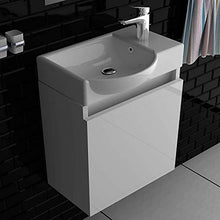 Alpenberger Lugano-450 (lavabo + mobiletto (sinistra) + specchio LED)