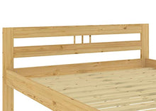 Erst-Holz Letto Matrimoniale Classico in Pino 140x200 Laccato con doghe rigide 60.64-14