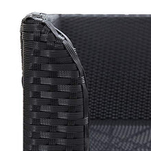FAMIROSA Divani Angolari da Giardino 2 pz in Polyrattan Nero