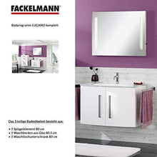 Fackelmann Set di mobili da Bagno Lugano Mobiletto da Bagno/lavabo/Specchio
