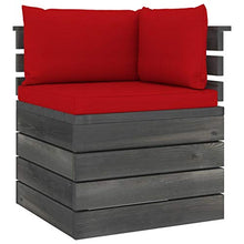 vidaXL Divano da Giardino 2 Posti su Pallet con Cuscini Massello Pino