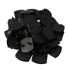 Rdexp Supporti centrali di ricambio, tappi in plastica per doghe del letto, per la tenuta e la protezione di doghe in legno, confezione da 50 pezzi, nero
