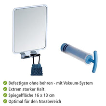 WENKO Vacuum-Loc® specchio da parete Quadro, ABS, 14 x 19.5 x 8 cm, Lucido