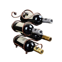 WEI-LUONG Wine Rack, Double S Wine Rack, Creativo Decorazione Wine Rack Mestieri Bronzo Wine Rack