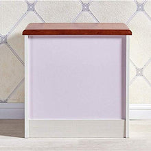 Comodini Toilette Mobili in Legno massello Armadietto Camera da Letto Immagazzinamento Pannello a Base di Legno + Legno (Color : Red, Size : 48 * 38 * 48cm)