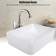 Estink - Lavabo da bagno in ceramica, 48,5 x 37 x 14 cm, colore: Bianco