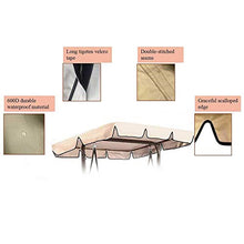 Fransande, copertura superiore per altalena, copertura di ricambio per tettoia da giardino e esterni, colore: beige, 55 x 47 x 7 cm