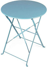 Muy, set di mobili da giardino per patio, tavolo e sedie pieghevoli, 3 pezzi, set da balcone, impermeabile, colore: rosa