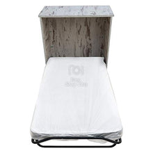 Mobile Letto A Scomparsa stile industriale industry Completo di Rete E Materasso Apribile Pieghevole Rete Brandina Completa di Doghe e Materasso Alta Densità Spessore 10