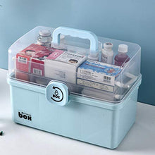 Cabilock Cassetta di Pronto Soccorso in Plastica Cassetta di Pronto Soccorso per La Famiglia Vuota Custodia per Medicinali per Uso Domestico Armadietto Contenitore per Ufficio da Viaggio