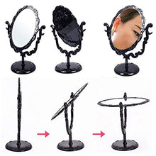 Specchio Black Butterfly Rotatibile Desktop Desktop Gothic Rose Stand Compact Makeup Piccola Dimensione di Alta qualità