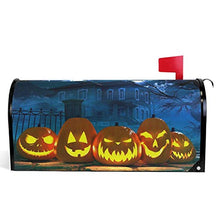 Halloween mailbox copre zucche magnetiche e palazzo infestato giardino giardino giardino giardino decorazione casa dimensioni standard 53,3 cm x 45,7 cm