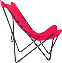 LAFUMA Pop Up XL Sdraio Tripolina Telaio Nero Tela Rosso Garance