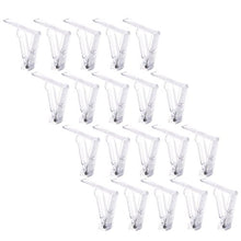 Set di 8 clip per tovaglia in plastica trasparente con clip a molla, per casa, feste e picnic