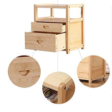 FEANG Camere da Comodino Multifunzione Moderno Comodino Minimalista cassettiera ripiano e 2 cassetti, tavolino per Soggiorno Camera da Letto