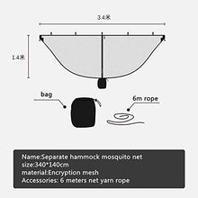 Yuxahiug Ultralight Portable Hammock zanzariera for Esterni Nylon Materiale Anti-Mosquito Nets con Super Size