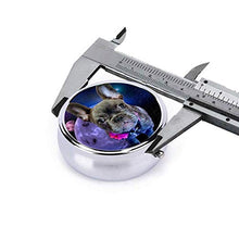 Scatola rotonda per medicina portatile, mini pillole in metallo, dispenser per pillole tascabili, borsa da viaggio, regalo per cani, bulldog francese e galassia