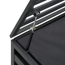vidaXL Contenitore per Giardino in Alluminio 100x50x50 cm Antracite