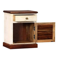 vidaXL Legno Massello di Sheesham e Mango Comodino Comò Cassettiera Tavolino