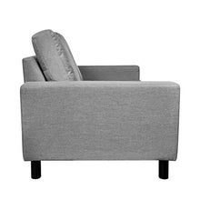 FAMIROSA Set Divani a 5 Posti 2 pz Grigio Chiaro in Tessuto