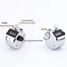 Lecimo Digit Tally Counter Tenuto in Mano Clicker Chrome Palm Conteggio Persone Club Nice Use