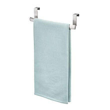 InterDesign Axis Portasciugamani da Armadio, Curvo, Acciaio, Argento, 24.5x7x6 cm