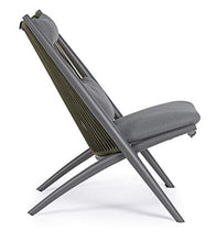 Poltrona Lounge con Cuscino Aloha Antracite Bizzotto cod.0660368