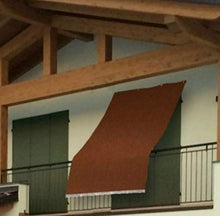 SpazioTessile Tenda da Sole da Esterno Marrone 100% Poliestere Ombreggiante Grande 4 Misure RM (L 140X250 H)