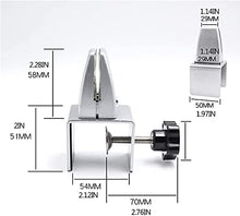 XYEQZ Staffa di Supporto Divisorio per Scrivania da Ufficio in Alluminio da 2 Pezzi, Supporto per Clip per Pannello Privacy con Base Autoportante per Schermo in Plexiglass O Acrilico,Argento,A