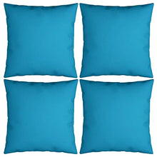 vidaXL Cuscini Decorativi 4 pz Blu 40x40 cm in Tessuto