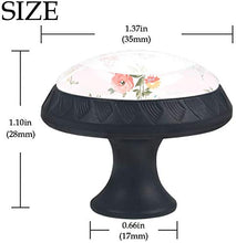 Floreale Pomelli per Porta Set di 4 Pomelli per Mobili Manopole per Cassetti Cucina Armadio Vetro