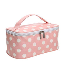 Topxingch - Borsa da viaggio per cosmetici, con cerniera, motivo cactus, a righe, con stampa a pois, 5 #