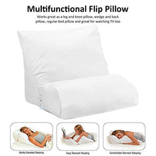 decaden Cuscini Memory,Cuscino Flip Cuscino Multifunzionale con Zeppa Memory Foam Memory Cuscino Inclinato per Schiena E Gambe
