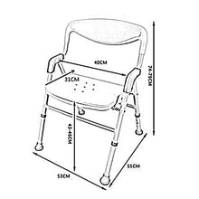 JTKDL Sedia da Doccia Sedia da Bagno con Braccioli Sgabello da Bagno Pieghevole da Bagno Forniture per maternità per Anziani,Pink