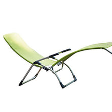 Jan Kurtz Samba Lettino da Giardino, Alluminio, Verde, Länge: 142 cm, Breite: 63 cm, Höhe: 107 cm