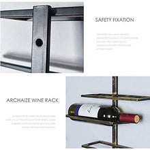 ACUIPP Portabottiglie da parete per 7 bottiglie (Iron Art) | Portabottiglie moderno ed elegante con design in avanti ideale per scaffali per ristoranti bar Arredamento per la casa quotidiano ecc Dfvv