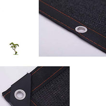 Senza marchio DANDAN Ombra Rete Schermo Solare Crittografia Ispessimento Isolamento Termico Rete Patio Tetto Balcone Isolamento Carne Auto Schermo Solare 12 Pin Nero (Size : 4 * 8m)