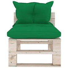 vidaXL Divano da Giardino Pallet 4 Posti con Cuscini in Legno di Pino