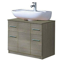 COPRICOLONNA LAVABO BAGNO 2 ANTE E 2 CASSETTI LARICE GRIGIO SAVINI